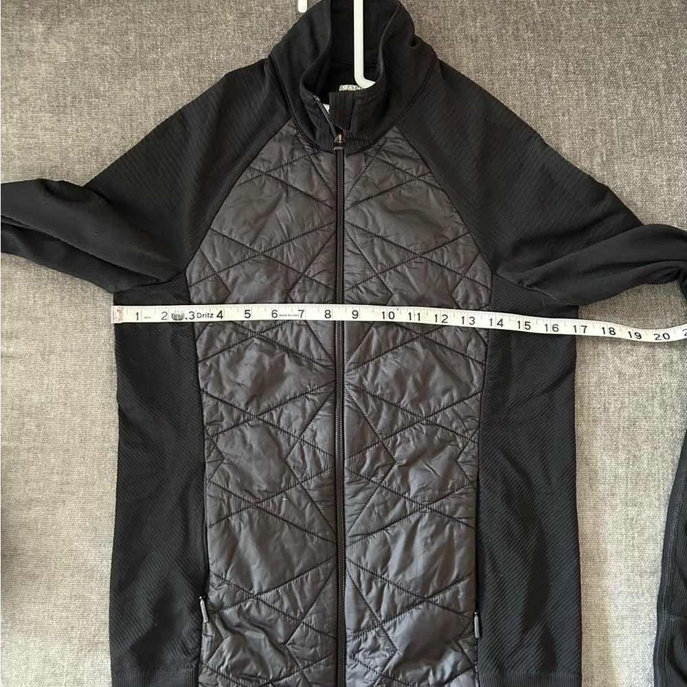 Athleta Black Ribbed Light Jacket - image 7